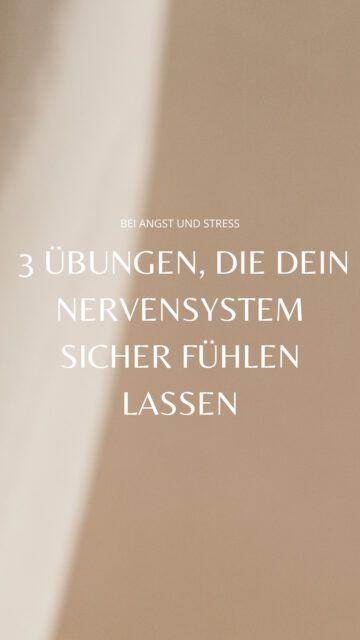 3 ÜBUNGEN DIE DEIN NERVENSYSTEM SICHER FÜHLEN LASSEN (BEI STRESS & ANGST EDITION) 🫂
Wie du ein sanftes Gefühl von Erdung, innerer Sicherheit und gehalten sein in dir kreieren kannst …
1. Selbstumarmung und sanftes Wippen
2. Stirn-Hinterkopf-Halten (SHH)
3. Butterfly Hug
Probiere die Übungen in deinem Tempo aus. 🤎
#nervoussystemregulation #tools #somaticexperiencing #anxiety #stress