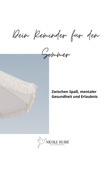 Reminder für die Sommerzeit ☀️ 

 Ich darf wählen, was ich brauche. 

#summer #chronicpain #mentalhealth #lazy #timeout