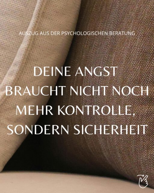 VON KONTROLLE ZU SICHERHEIT 

Dein Nervensystem reagiert nicht nur auf das, was gerade passiert, sondern auch auf das, was es aus früheren Erfahrungen gelernt hat.
🔽
Vielleicht braucht deine Angst also nicht noch mehr Kontrolle, sondern vielmehr Sicherheit.

#sicherheit #anxiety #anxietyrelief #nervoussystemregulation #unsicherheit
