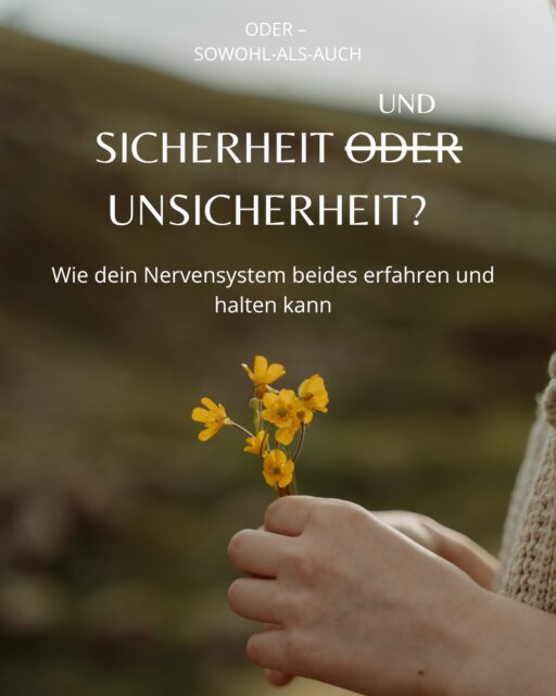 Sicherheit oder Unsicherheit? Oder vielleicht geht ja auch beides. 🤫 

#sicherheit #insecurities #safe #psychology #nervoussystemregulation