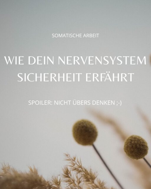 Sicherheit darf wieder erlebbar werden – durch Zeit, Erfahrung und Wiederholung. In deinem Tempo. 🫧

#overthinking #sicherheit #psychologie #somaticexperiencing #nervoussystemregulation