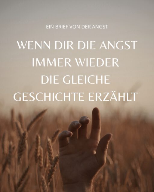 Stelle dir vor: deine Angst hat dir ein Brief geschrieben, um sie aus einer anderen Perspektive zu erleben. 

Was schreibt dir die Angst? Vielleicht magst du ihr ja auch zurückschreiben. ✍🏻 Also so richtig mit Blatt und Stift. Und spüre mal wie es sich anfühlt, wenn du deinen inneren Anteil in dir direkt ansprichst. 

#letter #experience #angst #anxiety #perspective