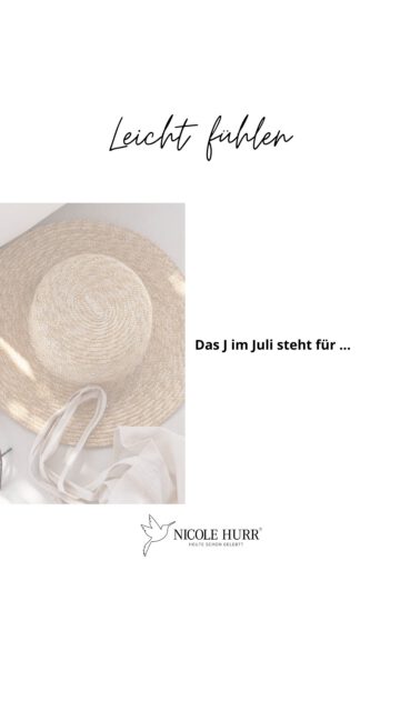Das J im Juli steht für … ☀️

Was würdest du noch hinzufügen? 

#summertime #sommer #sommergefühle #reminder #summervibes