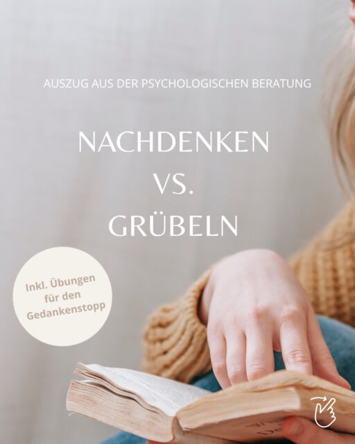 NACHDENKEN VS. GRÜBELN 💭

Wo liegt eigentlich der Unterschied zwischen nachdenken und grübeln? Warum grübeln wir überhaupt und können manchmal nicht aus dem Overthinking aussteigen? Welche Übungen dich unterstützen - zeige ich dir heute. Step by Step. Probier’s doch direkt aus. 

Was hilft dir? Schreibe in die Kommentare und lasst uns gemeinsam sammeln. 😊✌🏻

#gedanken #overthinking #gedankenkarussell #achtsamkeit #coaching