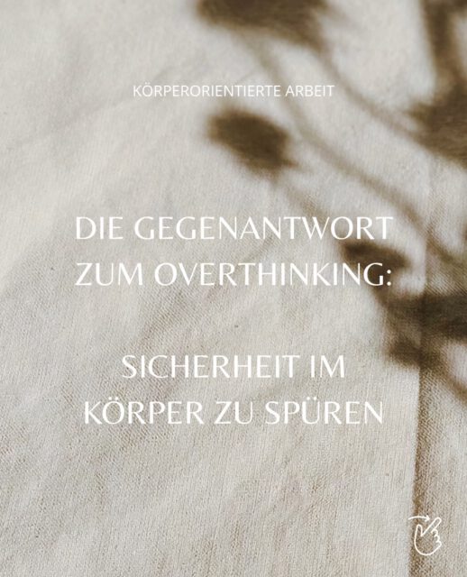 Gegenantwort zum Overthinking: Sicherheit im Körper zu spüren. 👐🏻

#gedanken #overthinking #safety #sicherheit #coaching