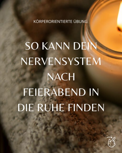 So kann dein Nervensystem auch nach Feierabend in die Ruhe finden - keine Sorge jetzt kommen keine Tipps & Tools. 

Nein, hier geht’s wirklich vom Kopf in der Körper. Wie das gehen soll? Mit einer einfachen körperorientierten Übung. 

Probier’s doch direkt aus und berichte in den Kommentaren. ✨

#somatic #feierabend #afterwork #stressrelief #nervoussystemregulation